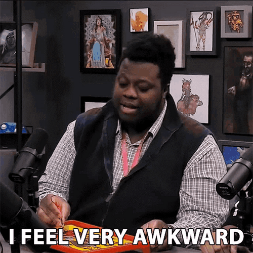 Very Awkward John Finch GIF