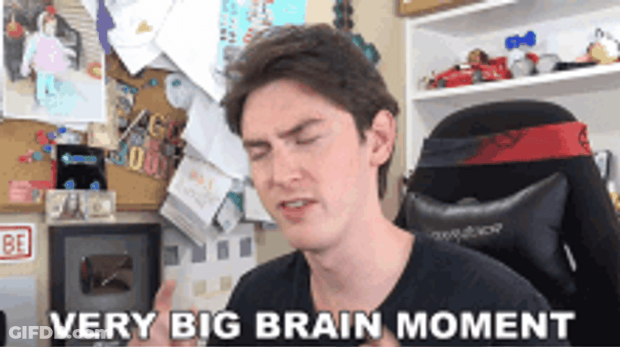 Very Big Brain Moment Meme GIF