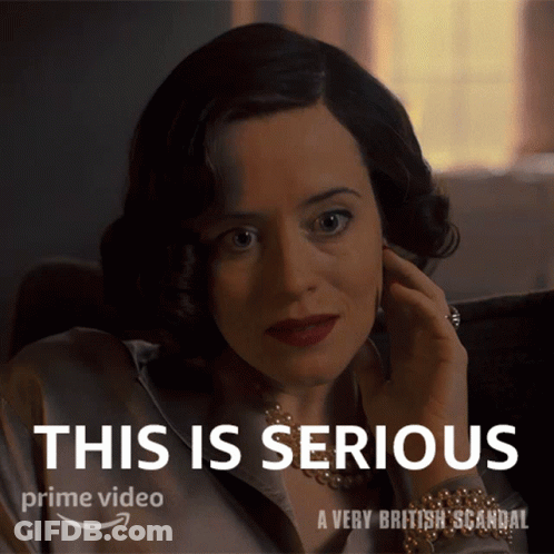 Very British Scandal Poster Woman Talking On Phone GIF