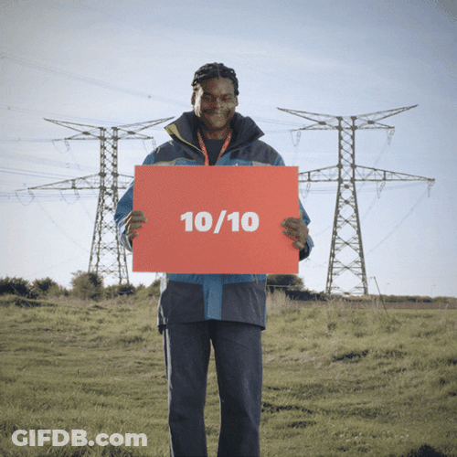 Very Good 10 Sign GIF