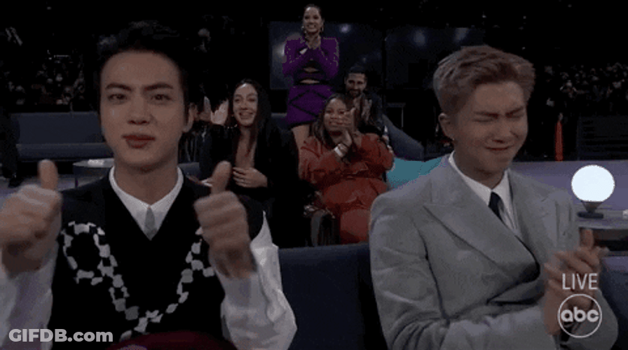 Very Good BTS Reaction GIF