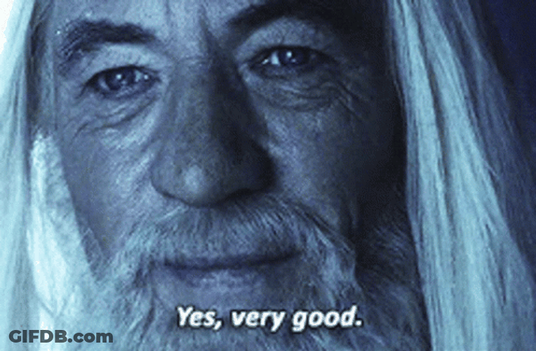 Very Good Gandalf Yes GIF