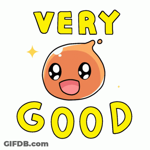 Very Good Wink Cute Cartoon GIF