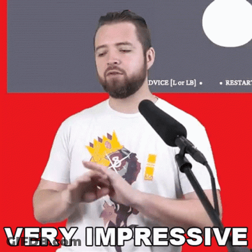 Very Impressive Man In White Tees GIF