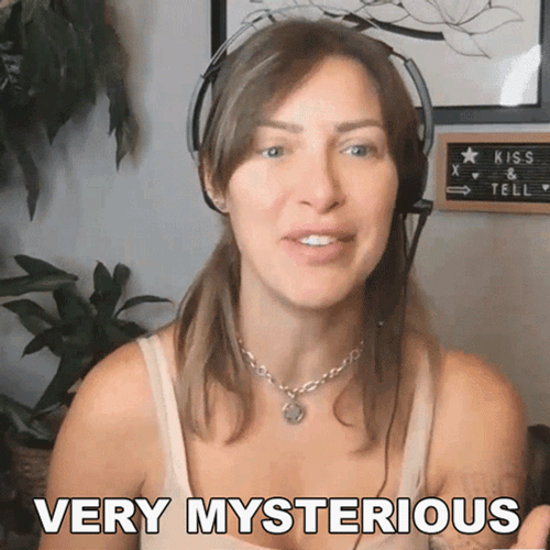 Very Mysterious Tracy Kiss GIF