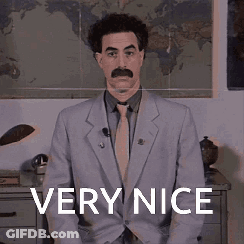 Very Nice Borat Thumbs Up GIF