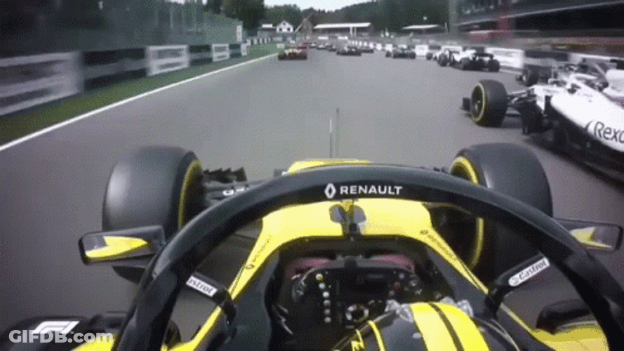 Vettel Leclerc Collision Actual Crash GIF
