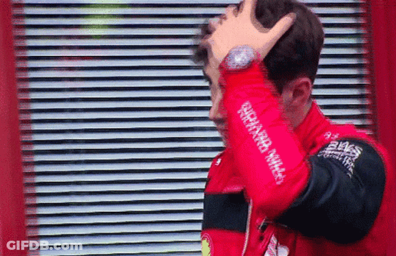 Vettel Leclerc Collision Before The Race GIF