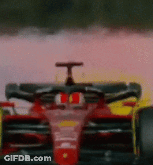 Vettel Leclerc Collision Race Car GIF