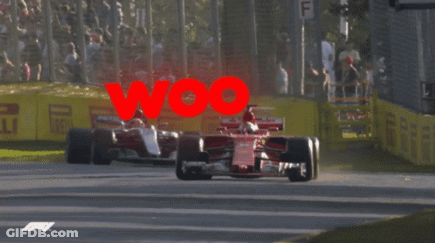 Vettel Leclerc Collision Racing GIF
