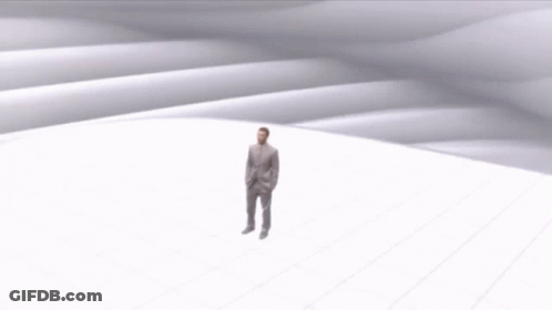 Vevo Logo On Man's Face GIF