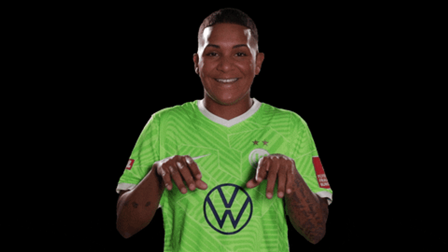 VFL Wolfsburg Player Big Smile And Wave GIF