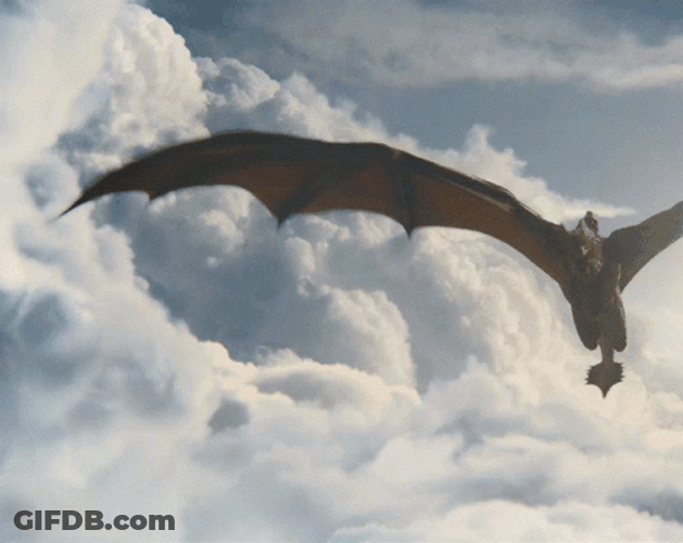 Vhagar Dragon Flying GIF
