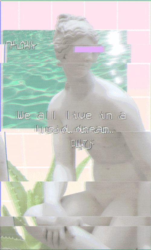 Vhs Effect Human Statue GIF