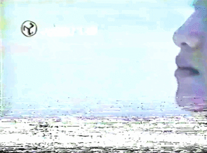 Vhs Effect Woman Face Closeup Shot GIF