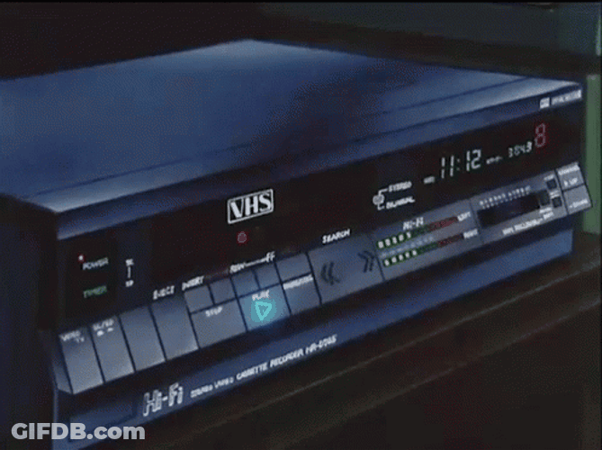 Vhs Player Classic 80S Device GIF