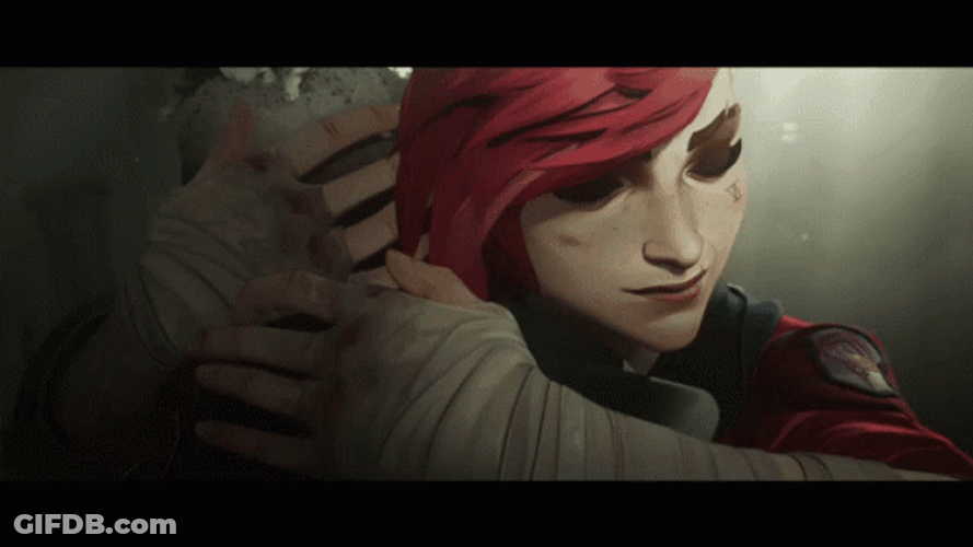 Vi Arcane Comfort Ekko By Hugging Her GIF