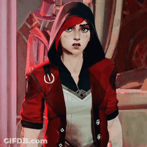 Vi Arcane Shocked Moment GIF