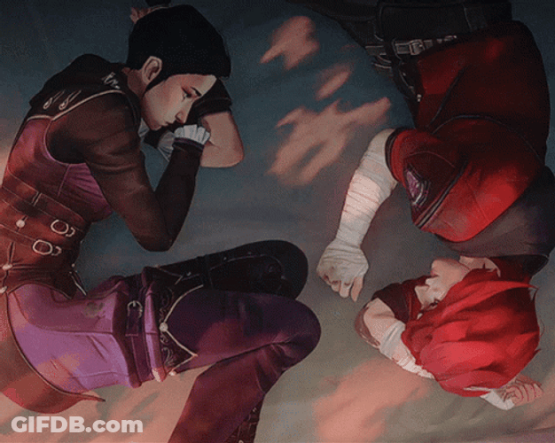 Vi Arcane Telling A Story To Caitlyn GIF