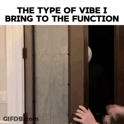 Vibe Written Above Door GIF