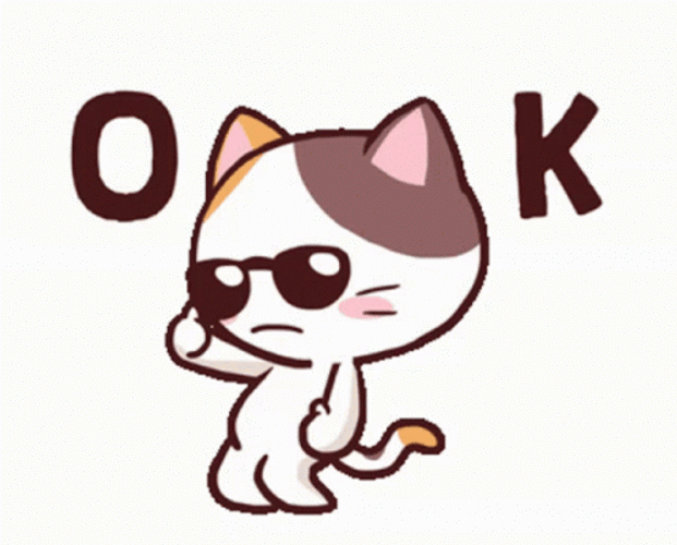 Vibing Cat Cool Dancing Ok GIF