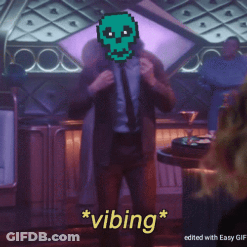 Vibing CryptoSkull NFT Guy GIF