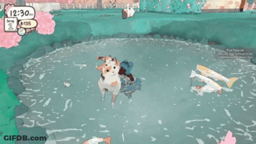 Vibing Dogpool With The Fish GIF