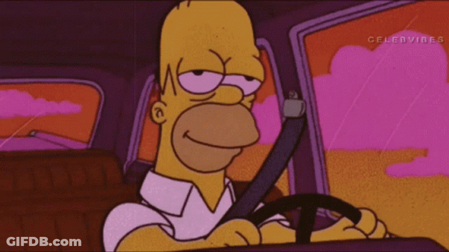 Vibing Homer Simpson GIF