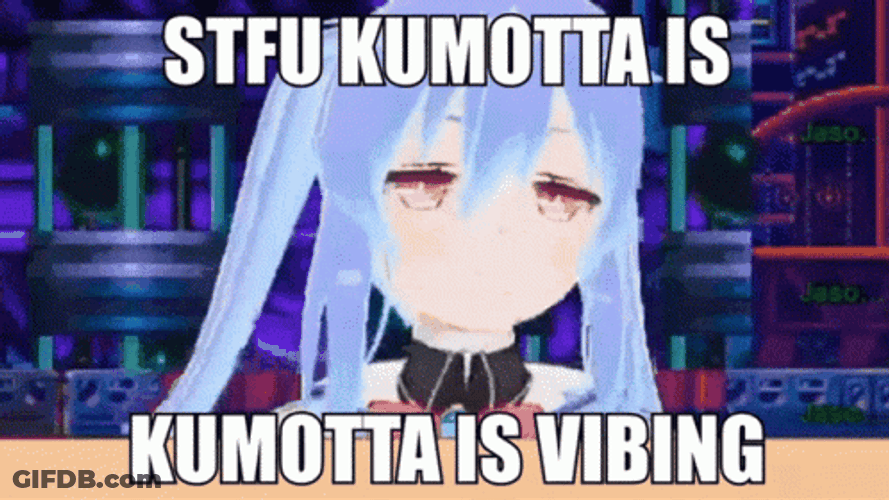 Vibing Kumotta Virtual YouTuber GIF