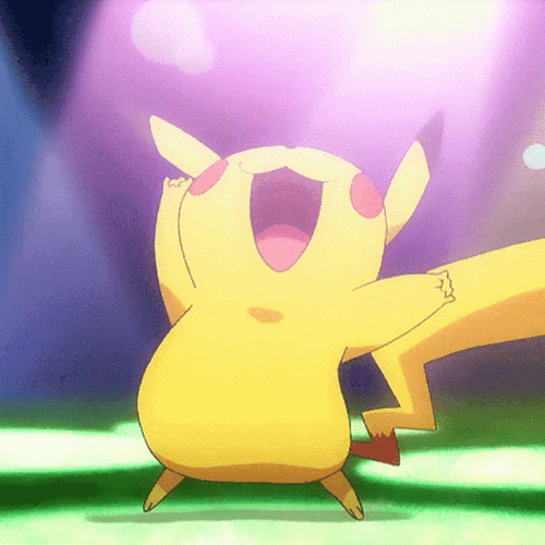 Vibing Pikachu Happy GIF