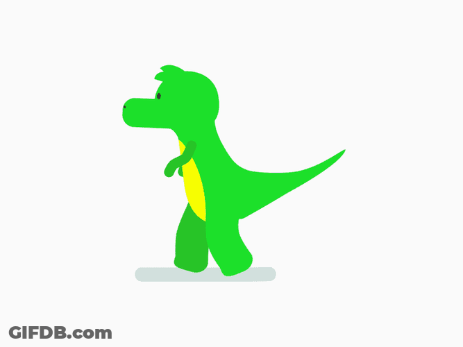 Vibing Walk Dinosaur Dance GIF