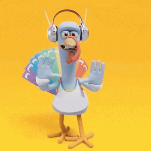 Vibrant Dancing Turkey GIF