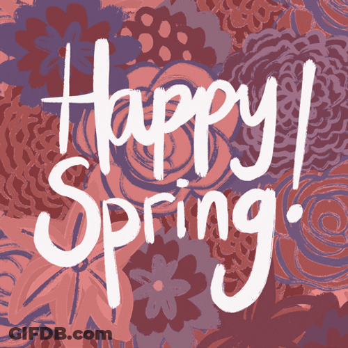 Vibrant Greeting Happy Spring GIF