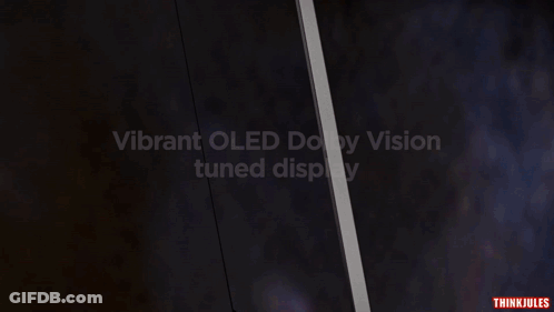 Vibrant OLED Dolby Vision Display On Laptop GIF