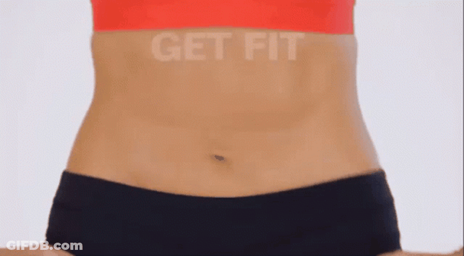 Vibrating Muscle Abs Exercise GIF