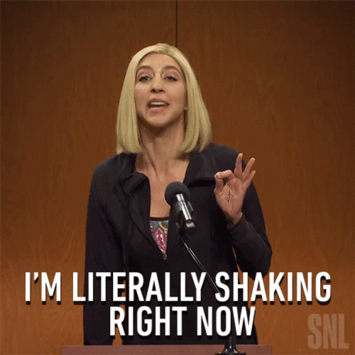 Vibrating Nervous Heidi Gardner SNL GIF