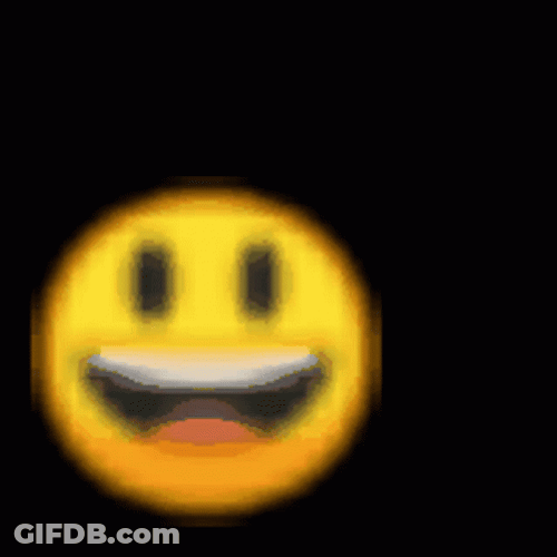 Vibrating Smiling Emoji Bounce GIF