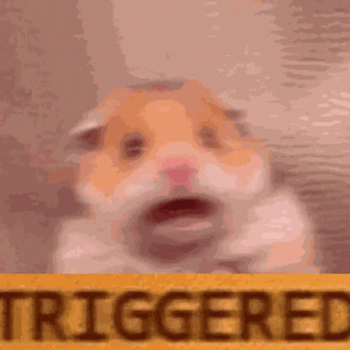 Vibrating Triggered Golden Hamster GIF