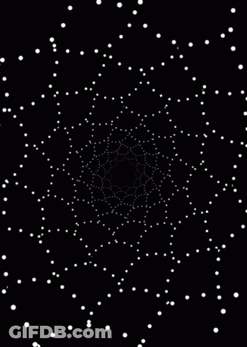 Vibrating Web Dots Motion GIF