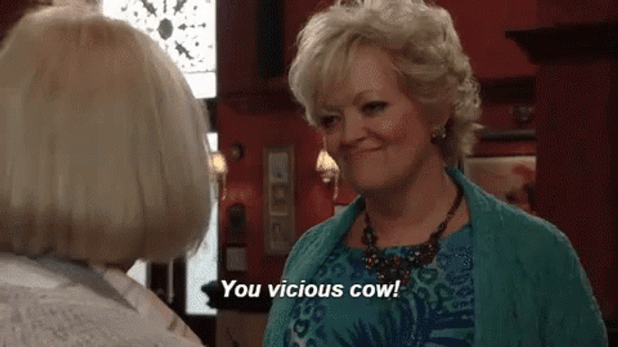 Vicious Cow East Enders Slap GIF