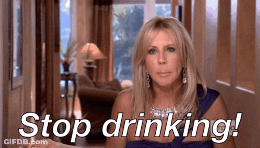Vicki Gunvalson Stop Drinking GIF