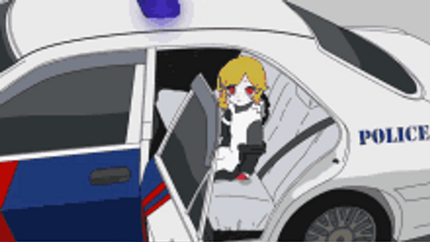 Victim Civilian Inside Police Car GIF