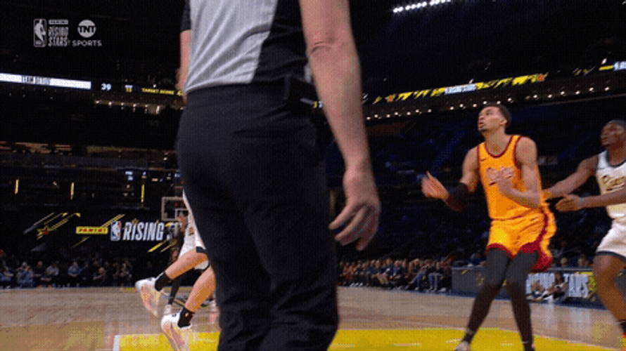 Victor Wembanyama Blocks McClung Shoot Attempt GIF