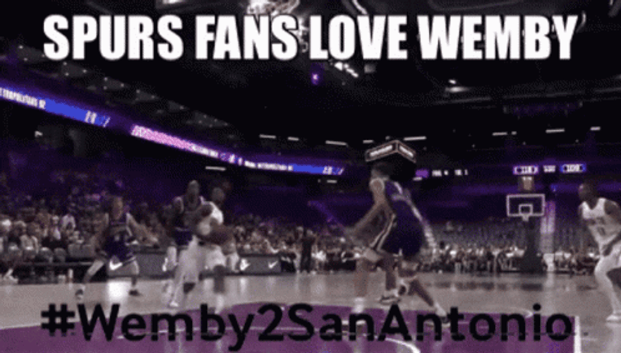 Victor Wembanyama Blocks Scoot Henderson GIF