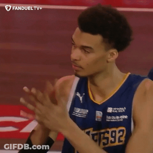 Victor Wembanyama Clapping GIF