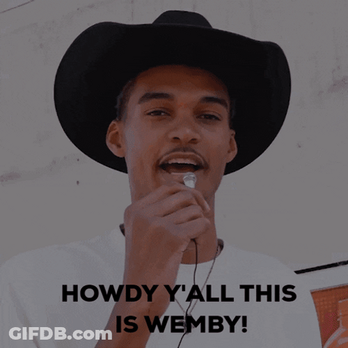 Victor Wembanyama Howdy Y'all GIF