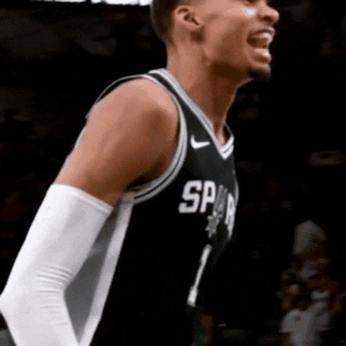 Victor Wembanyama Pumping Up The Crowd GIF