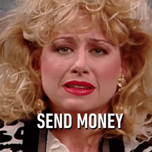 Victoria Jackson Send Money Please GIF