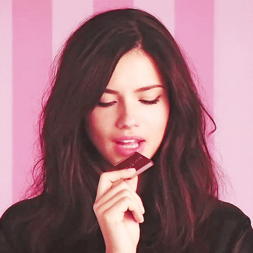 Victoria Secret Adriana Lima Biting GIF