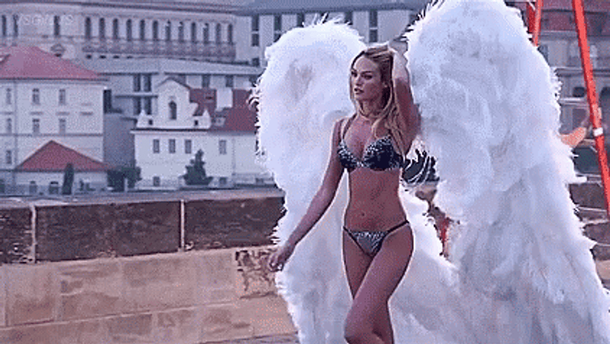 Victoria Secret Candice Swanepoel Wings GIF
